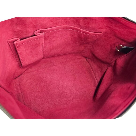 LOUIS VUITTON SALEYA PM Damier Ebene Satchel Bag Tote Leather Monogram Handbag - Picture 11 of 15